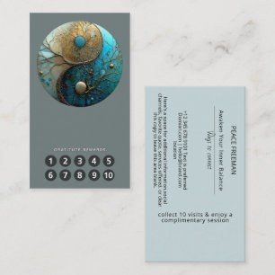 Carte De Visite Équilibre sacré Symbole du Yin Yang