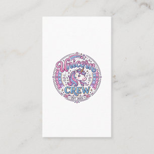 Carte De Visite Équipage de licorne impression ludique à la demand
