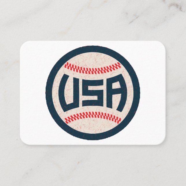 Carte De Visite Équipe de baseball USA (Devant)