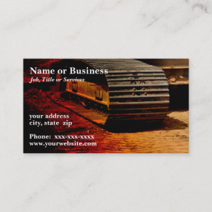 Carte De Visite équipement de construction lourd