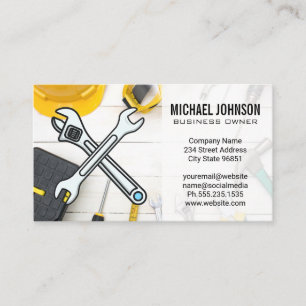 Carte De Visite Équipement de construction Outils à main pour ré
