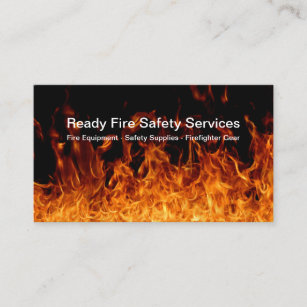 Carte De Visite Équipement De Sécurité Incendie Et Thème Pompier