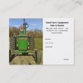 Carte De Visite Équipement utilisé drôle/mignon de ferme