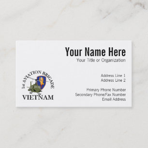 Carte De Visite ęr Vétérinaire Huey du Vietnam de Bde d'Avn