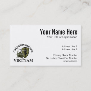 Carte De Visite ęr Vétérinaire Huey du Vietnam de BDE d'AVN