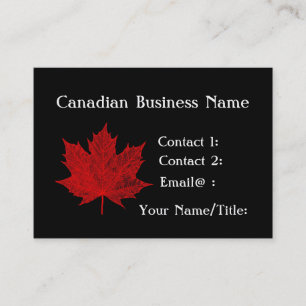 Carte De Visite Érable canadien