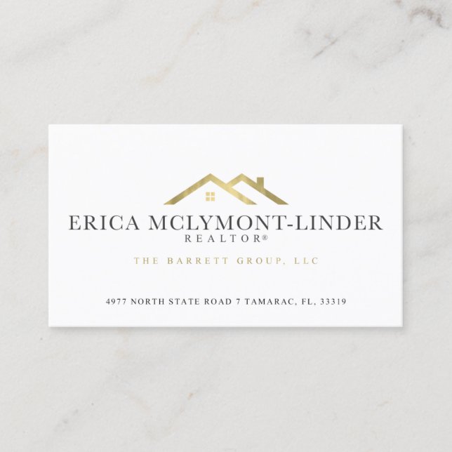 Carte De Visite Erica McLymont-Linder Realtor (Devant)