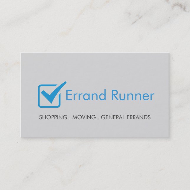 Carte De Visite Errand Runner (Devant)