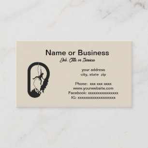 Carte De Visite Escalade rock