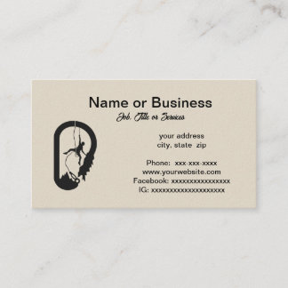 Carte De Visite Escalade rock