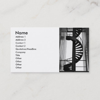 Carte De Visite Escalier en spirale
