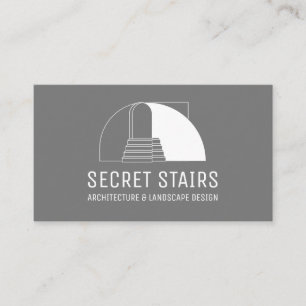 Carte De Visite Escaliers minimalistes gris