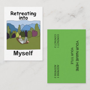 Carte De Visite Escapade de week-end Retraite en moi-même Séjour à