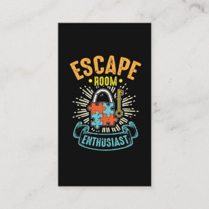 Carte De Visite Escape Room Enthousiaste Puzzle Game Adventure