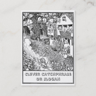 Carte De Visite Escargot rapide sur des roues