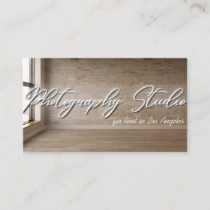 Carte De Visite Espace Studio Photographie à louer
