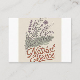 Carte De Visite Essence Naturelle Botanique Fleur Sauvage Vintage