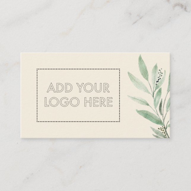 Carte De Visite Essential Oils add custom logo beige flower beauty (Devant)