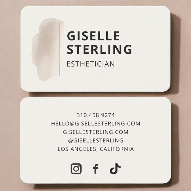 Carte De Visite Esthetician  (Créateur téléchargé)