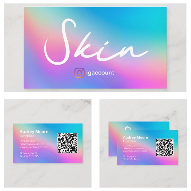 Carte De Visite Esthéticienne (Skin Esthetician Business Card
)