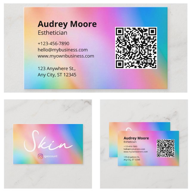 Carte De Visite Esthéticienne Chic (Chic Esthetician Business Card
)