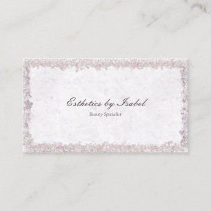 Carte de visite esthéticienne Élégante Étincelle A