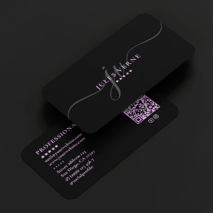 Carte De Visite Esthéticienne Initiales Script Med Spa Thérapeute