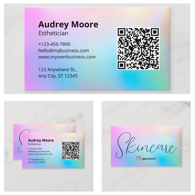 Carte De Visite Esthéticienne professionnelle (Professional Esthetician Business Card
)