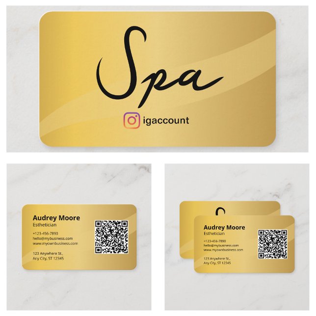 Carte De Visite Esthéticienne Services de Spa (Spa Services Esthetician Business Card
)
