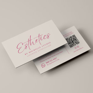 Carte De Visite Esthéticienne Studio d'esthétique Soins de la peau