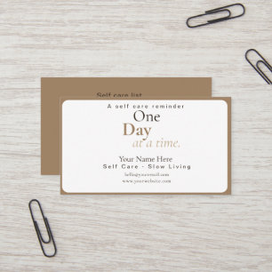 Carte de visite esthétique à typographie minimale