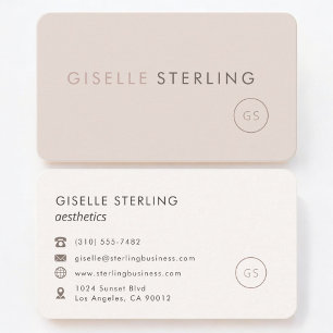 Carte De Visite Esthétique Féminine Professionnelle
