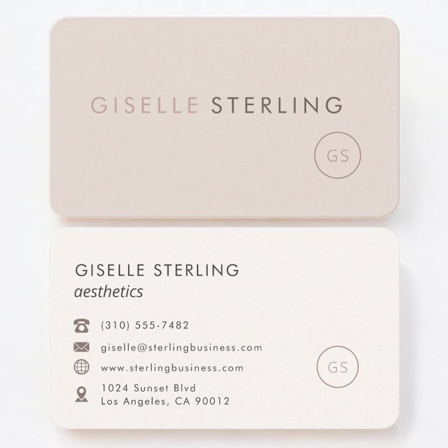 Carte De Visite Esthétique Féminine Professionnelle (Créateur téléchargé)