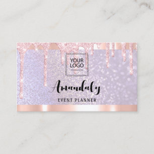 Carte De Visite Esthétique Lash Nails cheveux QRCode Logo PurpleRo