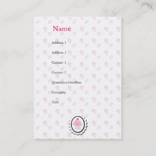 Carte De Visite Et le gâteau était rose et elle était petite sur m