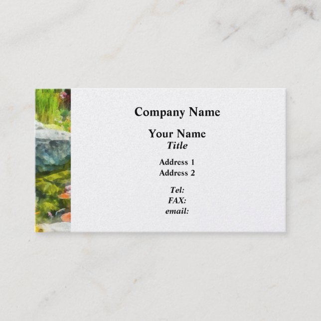 Carte De Visite Étang de Koi (Devant)