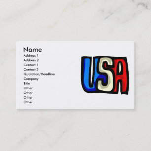 Carte de visite États-Unis
