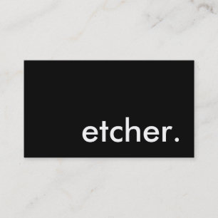 Carte De Visite etcher.