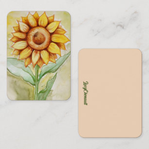 Carte De Visite Été tournesol