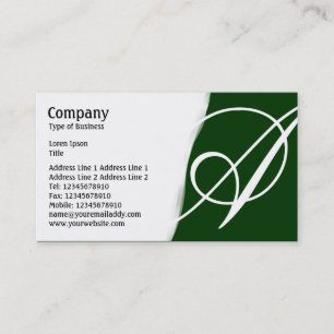 Carte De Visite Éteint - Vert foncé