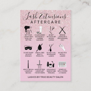 Carte De Visite Étendues de Parties scintillant rose Mauve