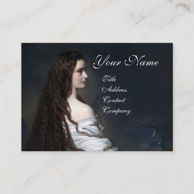 Carte De Visite ETHERNAL BEAUTY Spa de jour du salon de coiffure,  (Devant)