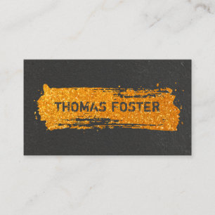 Carte De Visite Étincelle de Parties scintillant d'or