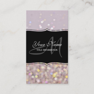 Carte De Visite Étincelles en pastel molles de Bokeh