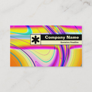 Carte De Visite Étiquetage de bord - Abstrait fractal 061012f