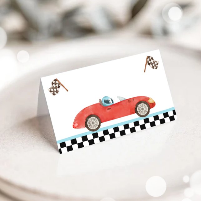 Carte De Visite Étiquette de nourriture pour voiture de course Deu (Créateur téléchargé)