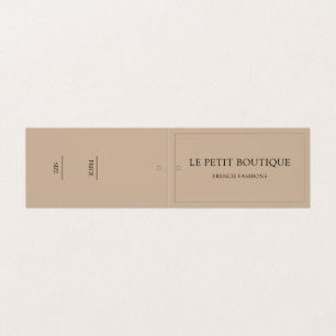 Carte De Visite Étiquette de prix suspendue de la boutique de vête