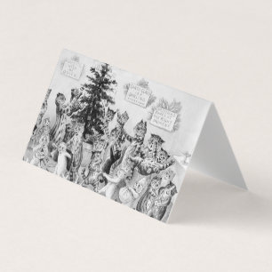 Carte De Visite Étiquettes de cadeau de Noël pour des amoureux de