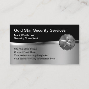 Carte de visite étoile Classy Security Services