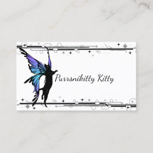 Carte De Visite Étoile de chat cosmique